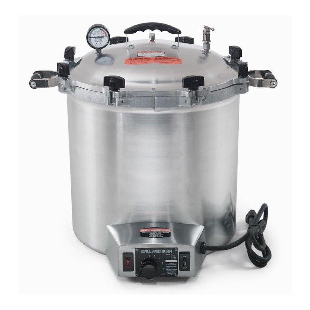 ESTERILIZADOR ALL AMERICAN 75x | Esterilizador | Eléctrico | 41 Qt | Aluminio Reforzado | 120V | Gris | Industriales Médicos Alimenticios Cocina Laboratorio Comida Análisis Desinfectar Restaurante Hospital