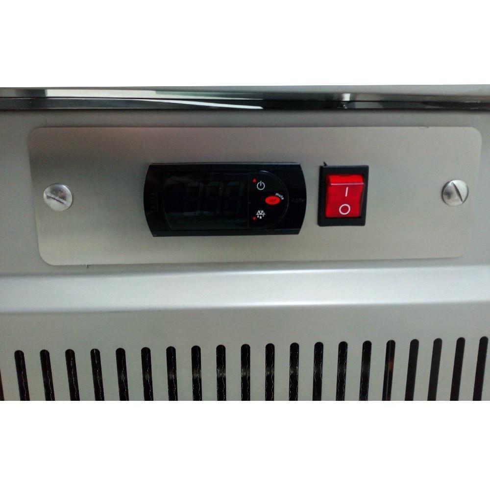 MESA FRÍA ASBER DRFB-511-CU | Mesa Fría | Tina Refrigerada | Control Temperatura Digital | 5 Insertos Enteros | Acero Inoxidable | Restaurante Fonda Puesto | Restaurante Bar Bistro Banquetes Cafeterías Servicio de Catering Preparación de Postres Alimentos Frescos