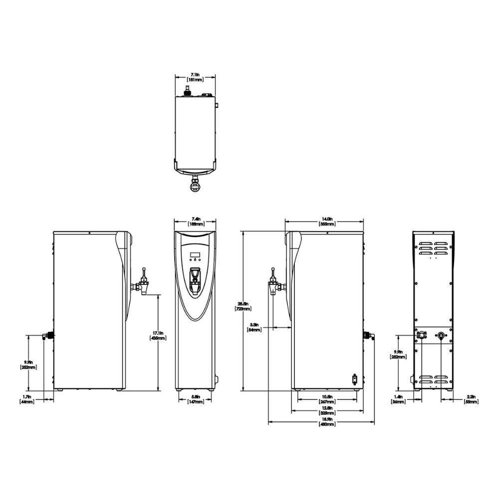Bunn H5X, ELEMENT 240V 4000W Dispensador Agua Caliente para Cafeteria Oficina Cafeterías Restaurantes Establecimiento Cocina Comedor Negocio Bebidas Bar. King Star. Envíos seguros a todo México. Cotiza hoy mismo.