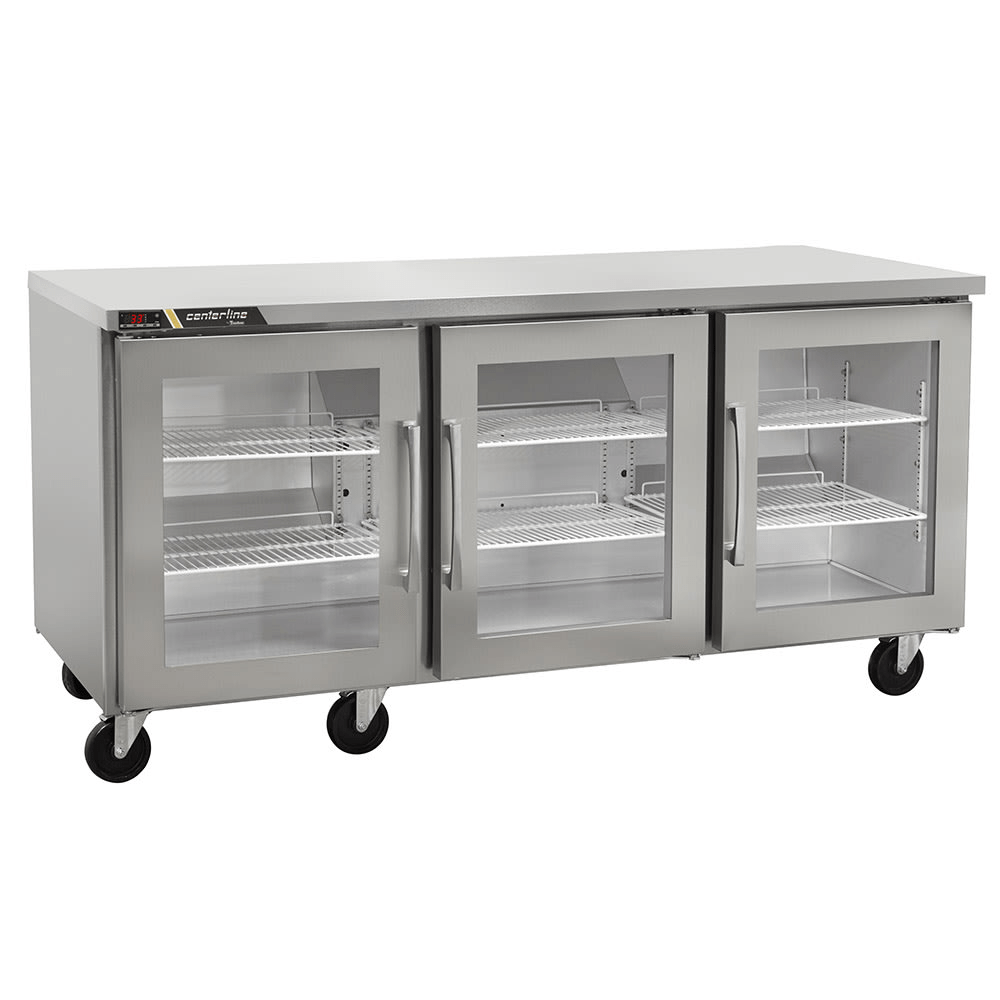 Centerline CLUC-72R-GD-LRR 72" Refrigerador Bajo Barra Puertas Cristal Abertura Izquierda Derecha Izquierda 183.3 cm frente - - Centerline - King Star