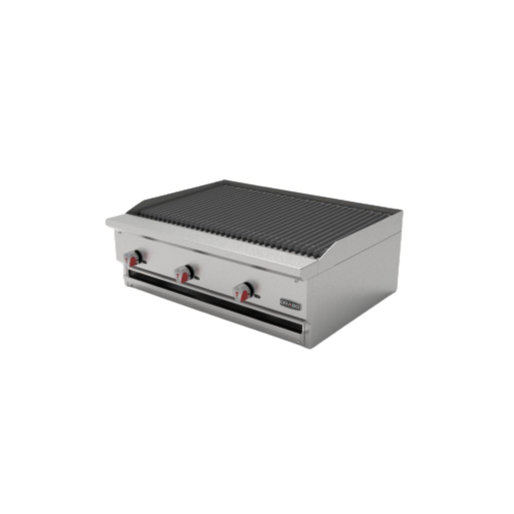 Drago AG-3-R Asador Gas Radiante Acero Inoxidable Asar Negocio Tostar Restaurante Cocina Comedor Industriales Asada Autoservicio Alta Cocina. Ideal para restaurante, cocina, industrial, tostar, abrasar, alta cocina, banquetes, alta cocina, negocio, cocinar, carne, res, puerco, pollo, hamburguesas, verduras, vegetales, elotes, barbecue, bbq, brochetas, carne asada, autoservicio, etc. King Star. Envíos seguros a todo México. Cotiza hoy mismo.