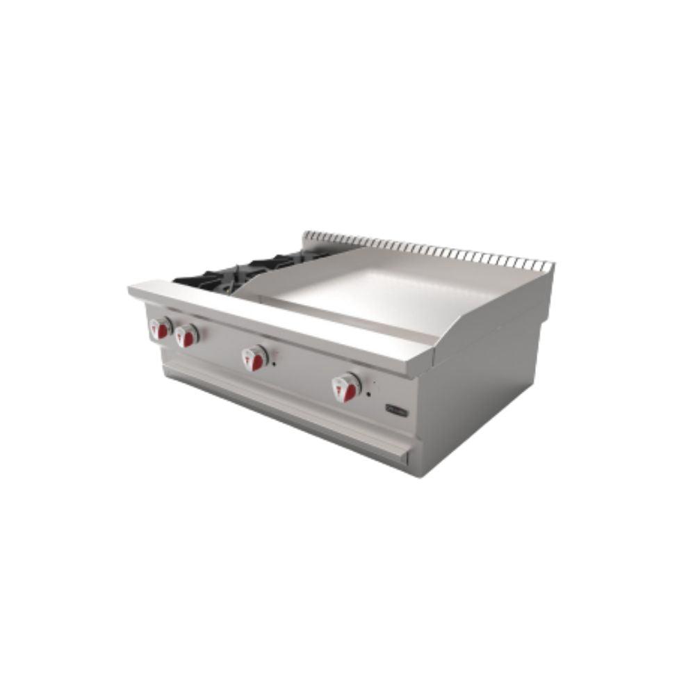 Drago CG-20PD Parrilla Combinada Frente 92 cm Gas 2 Quemadores Acero Inoxidable - - Drago - King Star
