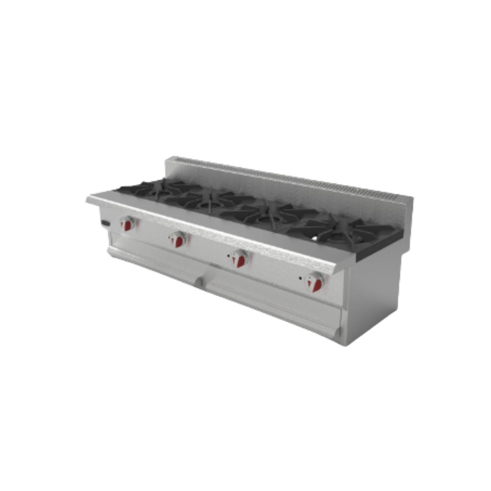 Drago CG-40-SLIM Parrilla 4 Quemadores Frente 122 cm Gas Acero Inoxidable - - Drago - King Star