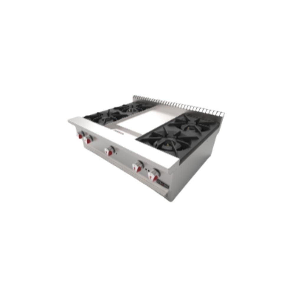 Drago CG-40P Parrilla Combinada Frente 92 cm Gas 4 Quemadores Acero Inoxidable - - Drago - King Star