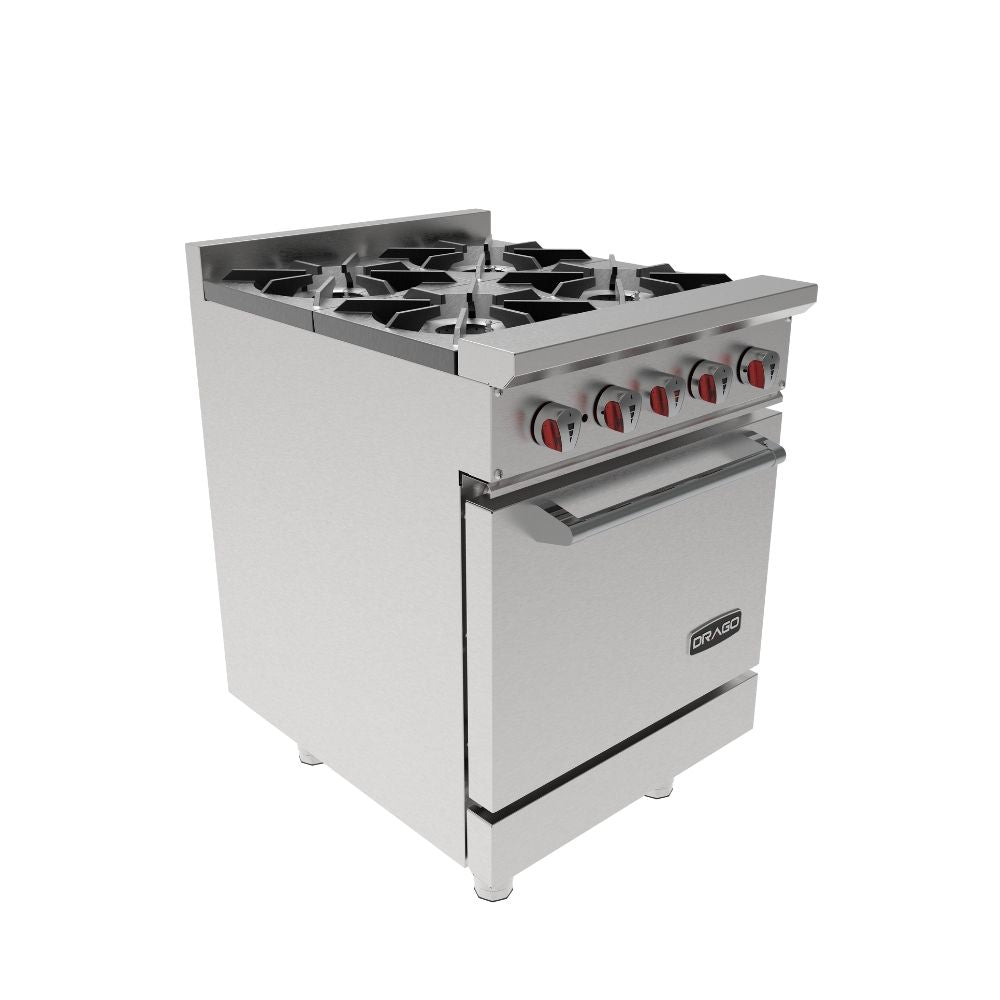 Drago CG-41 Estufa 4 Quemadores Horno Acero Inoxidable - - Drago - King Star