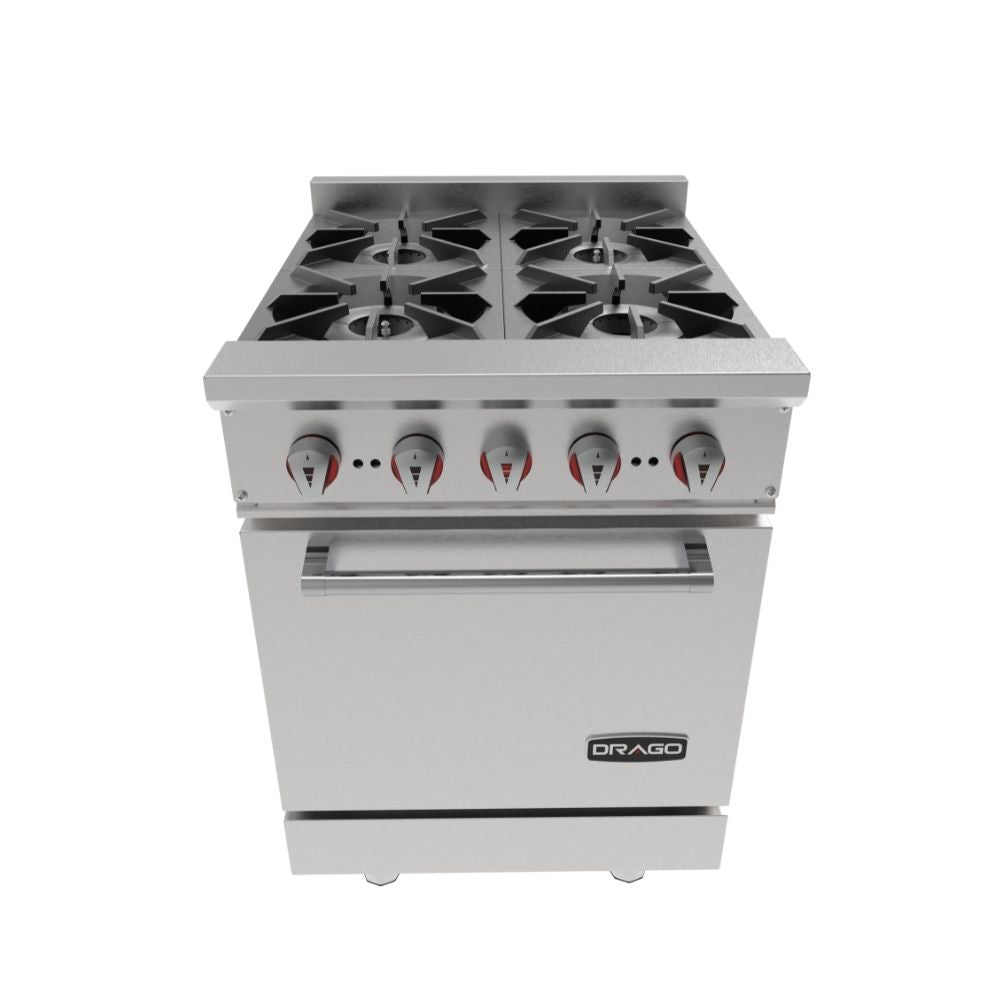 Drago CG-41 Estufa 4 Quemadores Horno Acero Inoxidable - - Drago - King Star