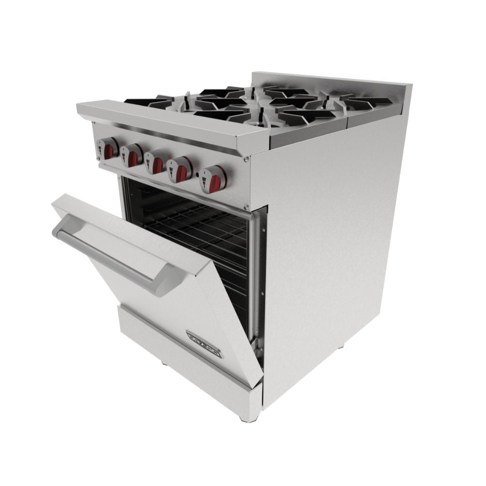 Drago CG-41 Estufa 4 Quemadores Horno Acero Inoxidable - - Drago - King Star