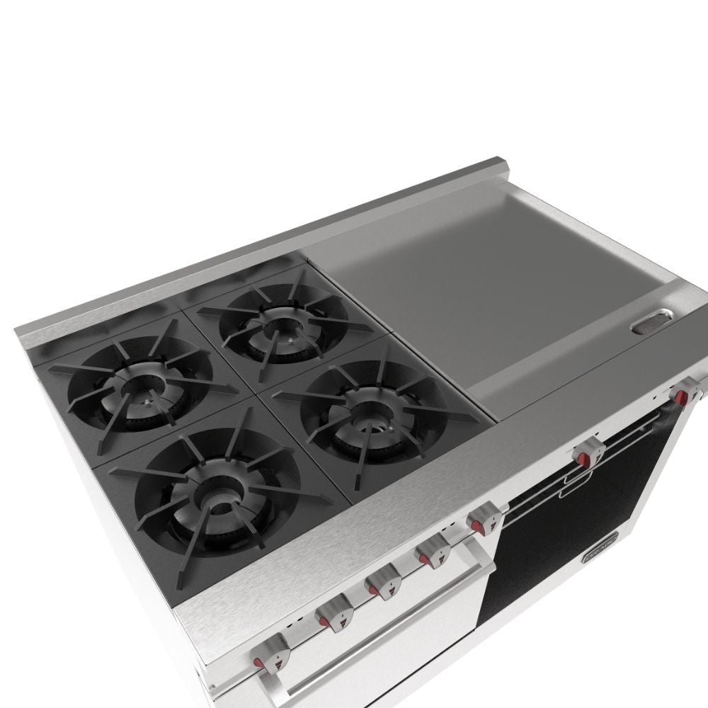 Drago CG-41 PD Estufa 4 Quemadores Horno Plancha Gratinador - - Drago - King Star