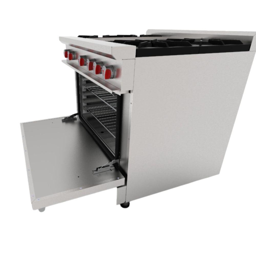 Drago CG-41P Estufa 4 Quemadores Horno Plancha - - Drago - King Star