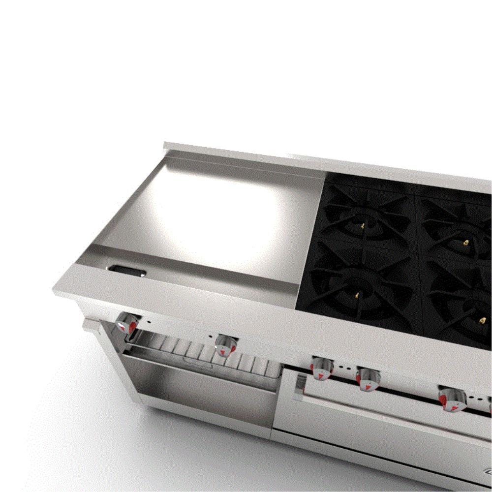 Drago CG-61PD Estufa 6 Quemadores Horno Plancha Gratinador - - Drago - King Star