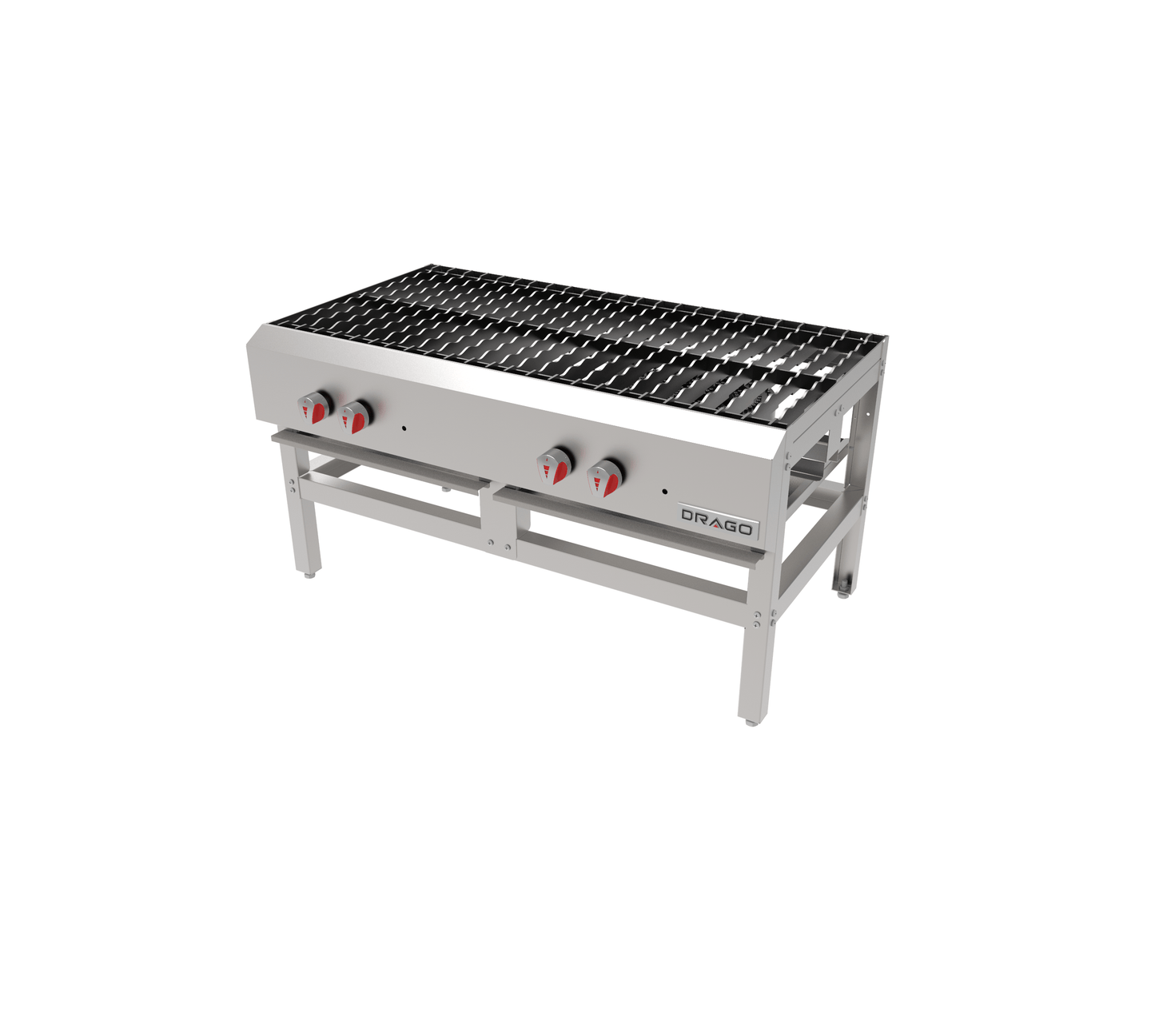 Drago EG-23 Estufon 2 Secciones Acero Inoxidable - - Drago - King Star
