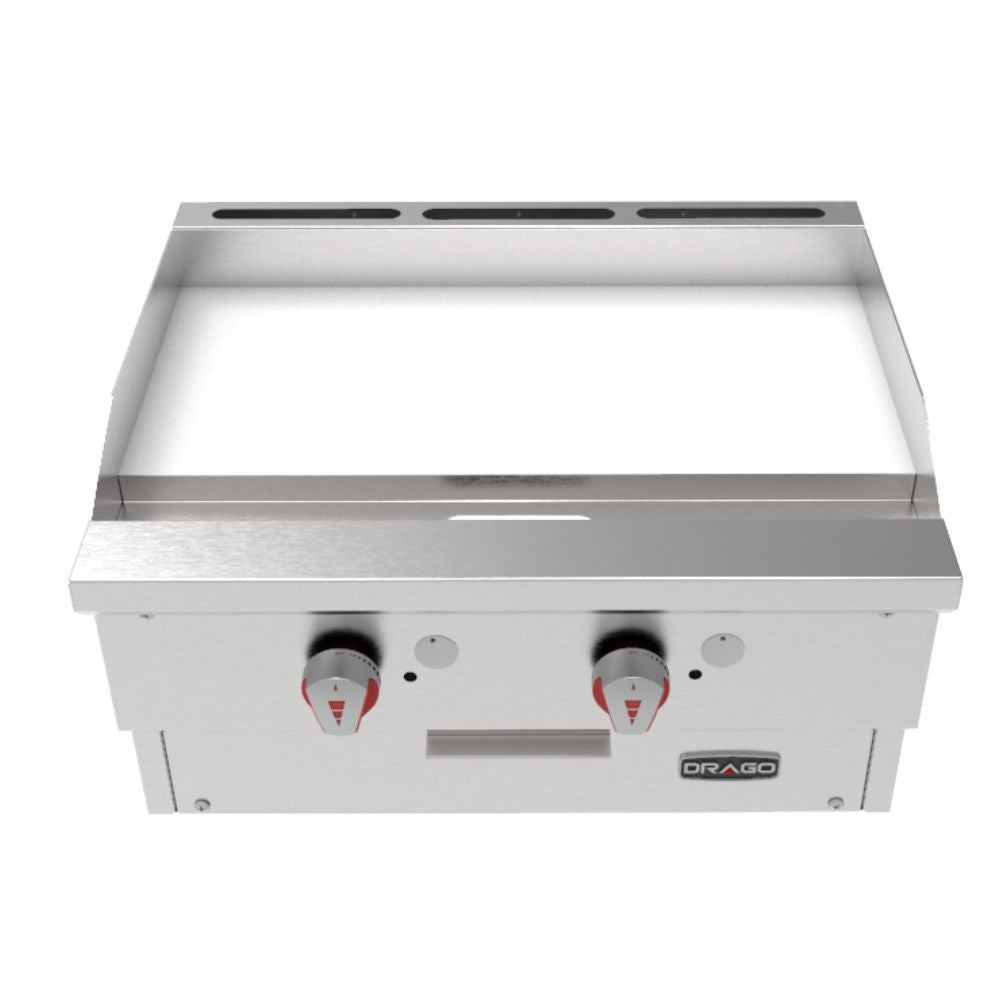 Drago PG-2 SLIM Plancha Frente 61 cm Gas 2 Controles Acero Inoxidable - - Drago - King Star