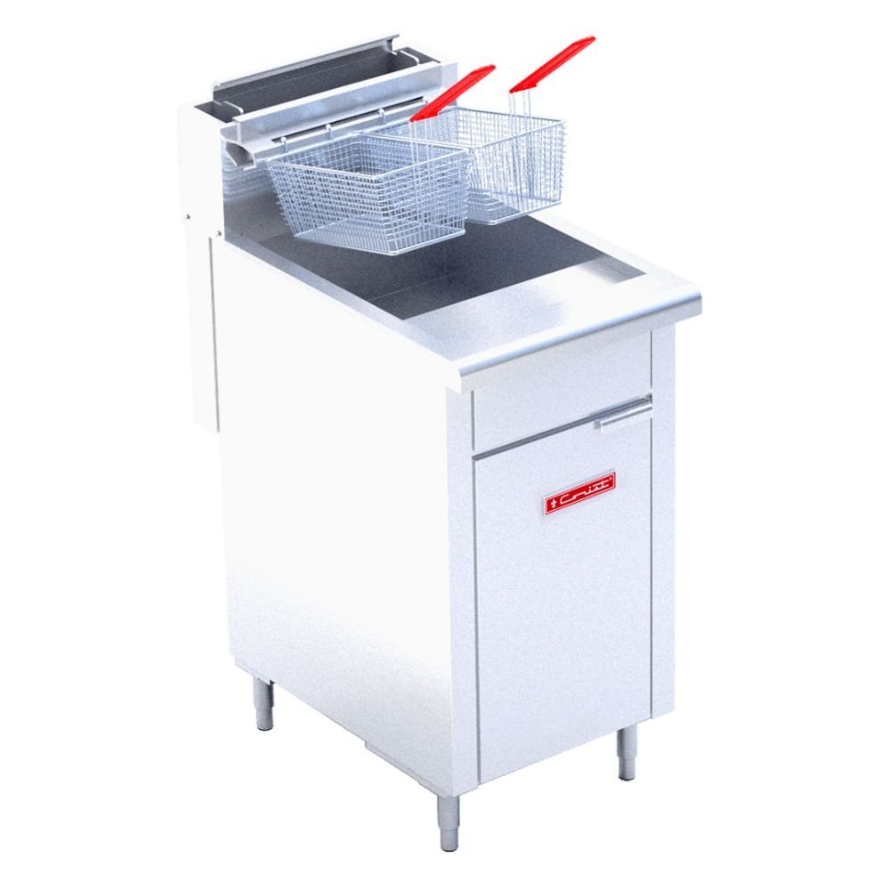 FREIDORA CORIAT TURBO-25.5-4Q HD | Freidora | 1 Tina | 2 Canastillas | Gas | Cocina Restaurante Industrial Bar Cocina Económica Freír Alimentos Freidores Alitas Papas A la Francesa Salchipulpos Pollo Snacks.