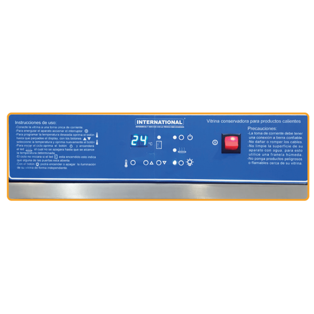 International VC-1 CM Vitrina Caliente Conservadora Pizzas Giratoria 2 x 100 W - Vitrinas / Exhibidores - International - King Star