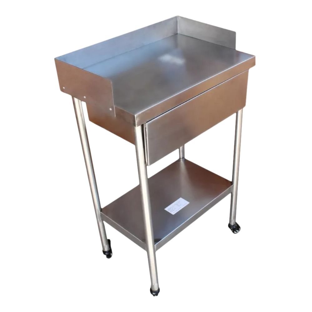 MESA King Star MLM1530973822 | Mesa Pasteur | Frente 60 cm | Cajon | Acero Inoxidable | Cocina Industrial Restaurante Bar