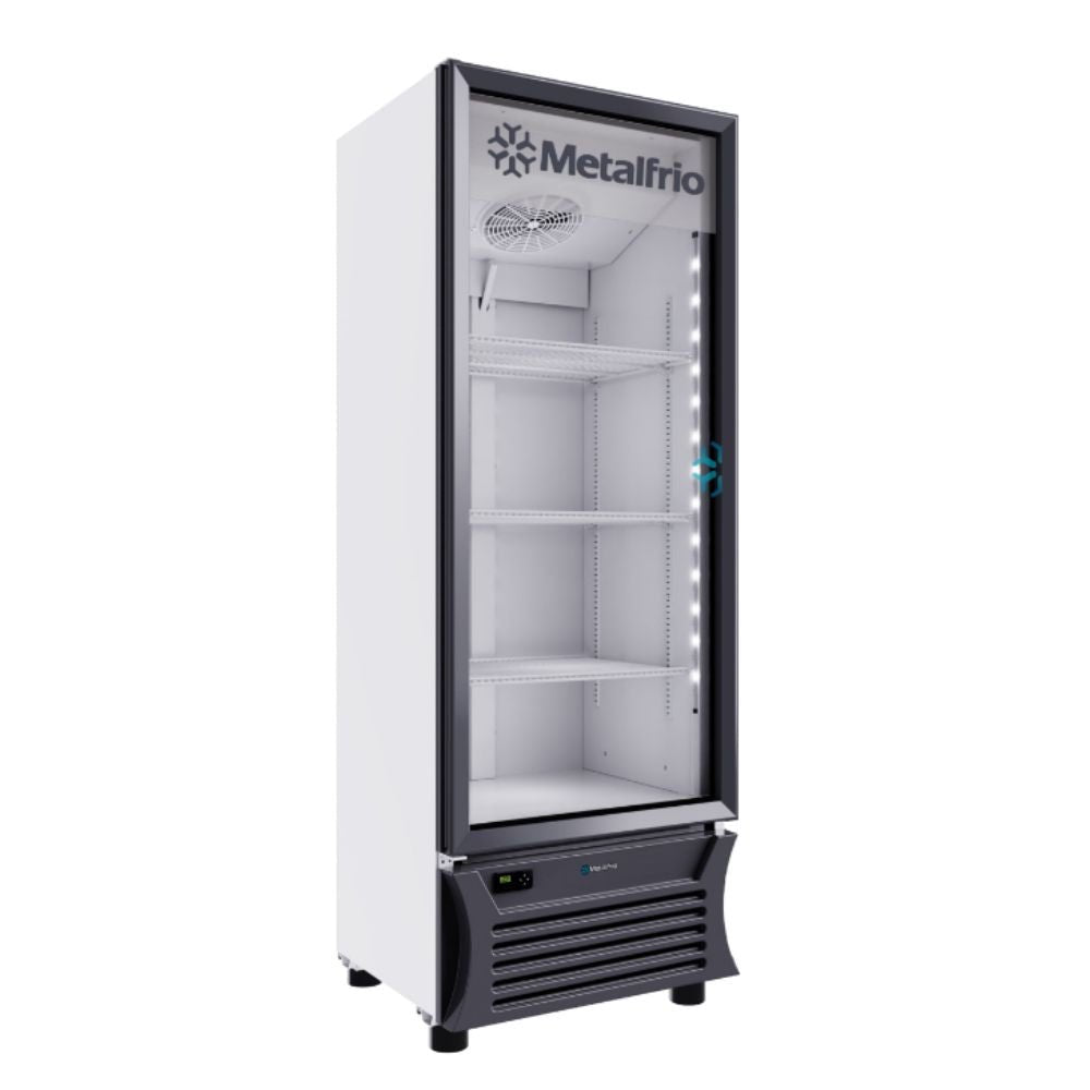 Metalfrio RB270 Refrigerador Vertical 1 Puerta de Cristal 3 Parrillas Iluminacion LED - - Metalfrio - King Star