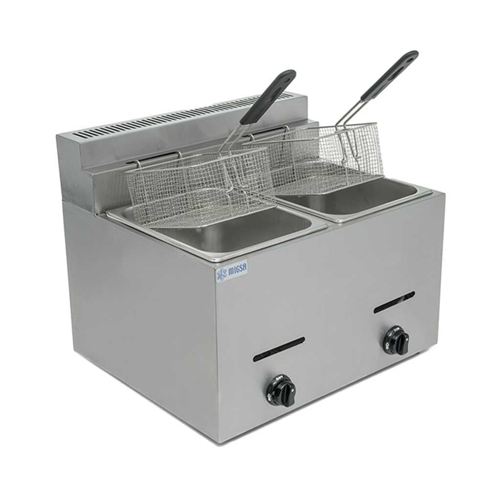 Migsa Bn-72 Freidora Gas 2 Tinas 6 Litros Freir Aceite Papas a la Francesa Freidor Comida Pollo Restaurantes Freir Pollo Pescado Papas Snacks. King Star. Envíos seguros a todo México. Cotiza hoy mismo.