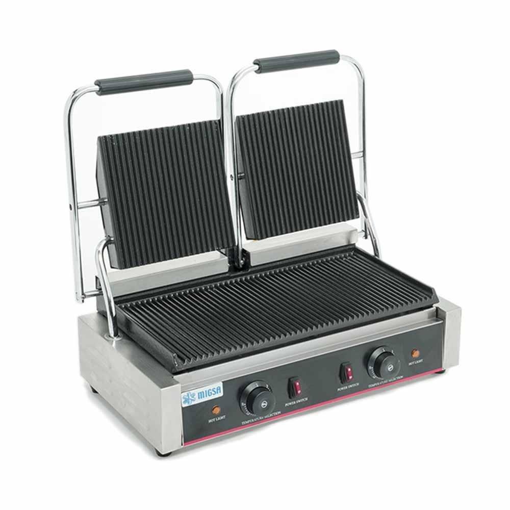Migsa Bn-813 Plancha Panini Doble Sandwiches Hamburguesas Plancha Cocina Electrica Alimentos Hamburguesa Quesadillas Taquería Foodtruck Pollo Pescado Carne Asar Sandwiches Asar Hamburguesas Tacos Barbacoa Lonches Plancha Panini Plancha Doble. King Star. Envíos seguros a todo México. Cotiza hoy mismo.