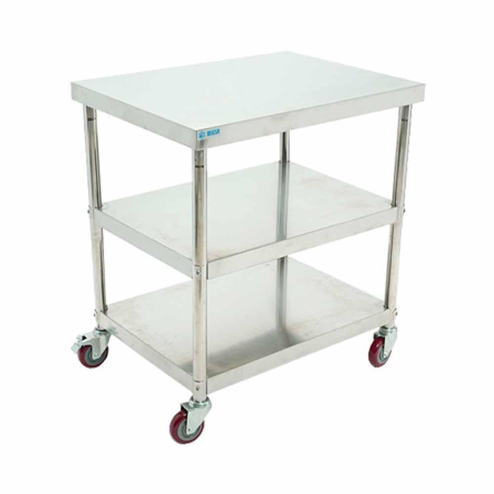 Migsa Bn-w06/80 Mesa Viajera 2 Entrepaños Mesa Trabajo Carro Carrito Movil Diablito Recolector Plataforma Carga Transportador Restaurante Pasteleria Pizzeria Fonda Mobiliario. Envíos Seguros a Todo México. Cotiza Hoy Mismo.