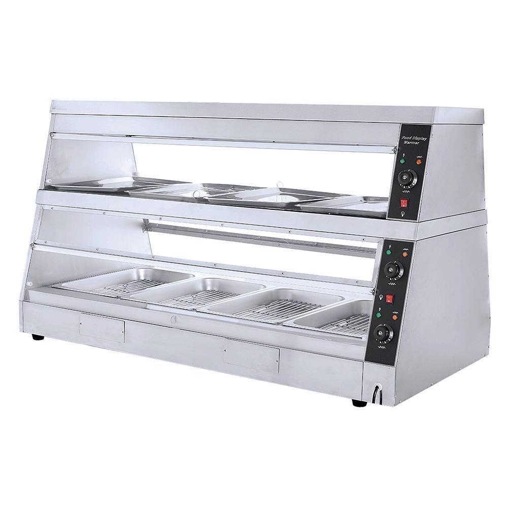 Migsa Hw-6P Vitrina Caliente 2 Niveles Doble Exhibición. 150 cm. - 110 V - Vitrinas Calientes - Migsa - King Star