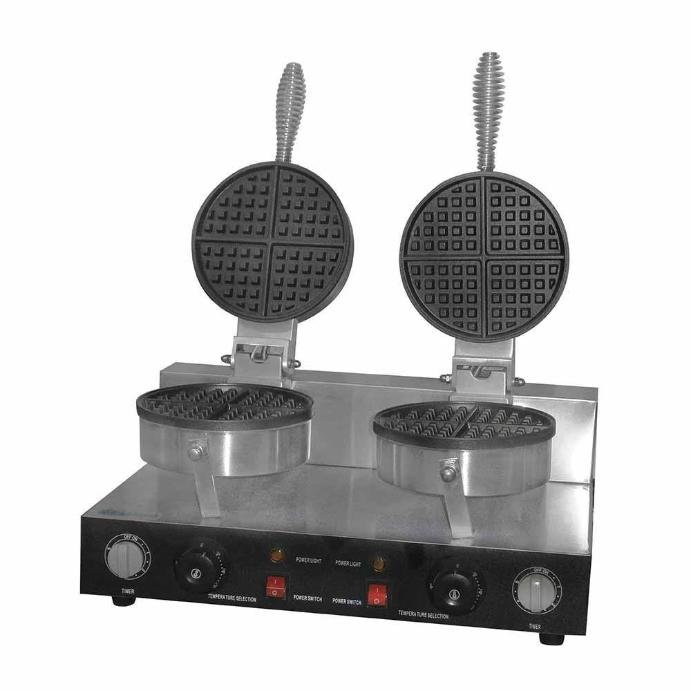 Migsa Uwb-2 Wafflera Tipo Americana Doble Eléctrica Termostato Acero Inoxidable 120 V - Wafleras - Migsa - King Star