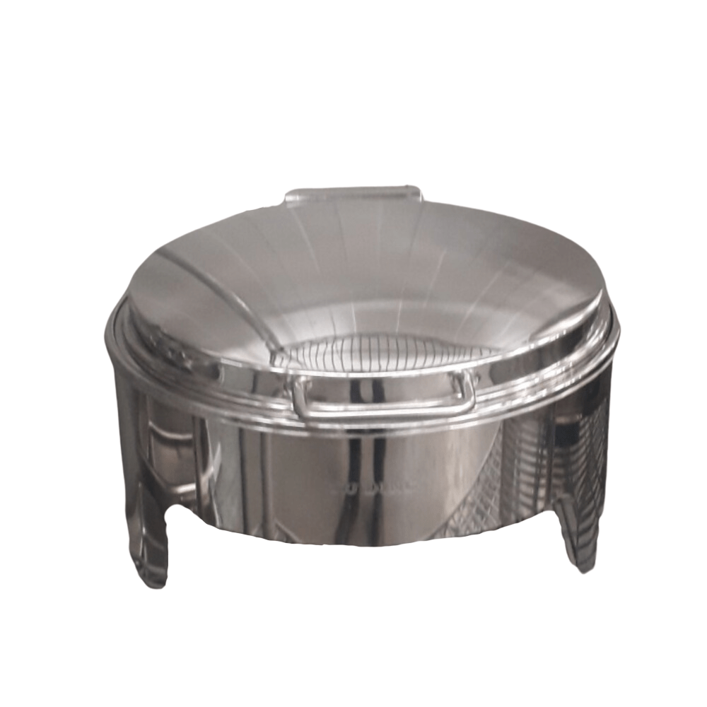 CHAFER MIGSA 321 | Chafer Redondo 6 Litros | Acero Inoxidable | Estofados Guisos Calientes | Reuniones Conferencias Catering Servicios de Banquetes Buffet Festivales de Comida
