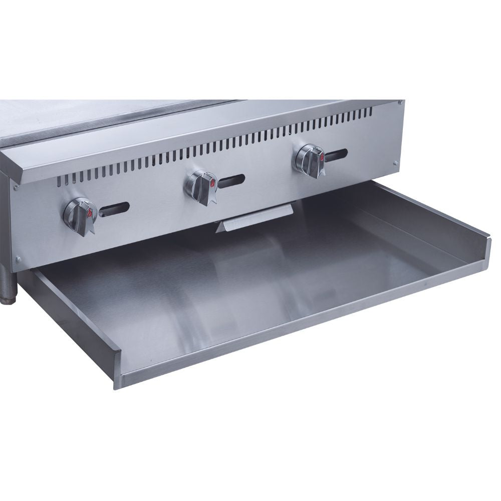 Migsa MGRG-36-MG Plancha Comercial Gas Frente 92 cm Carne Pollo Tacos Hamburguesas Hot Dog Tacos Barbacoa Tacos Dorados Tortas Panini Restaurante Comedor Cocina Industriales Negocio Fonda. King Star. Envíos seguros a todo México. Cotiza hoy mismo.