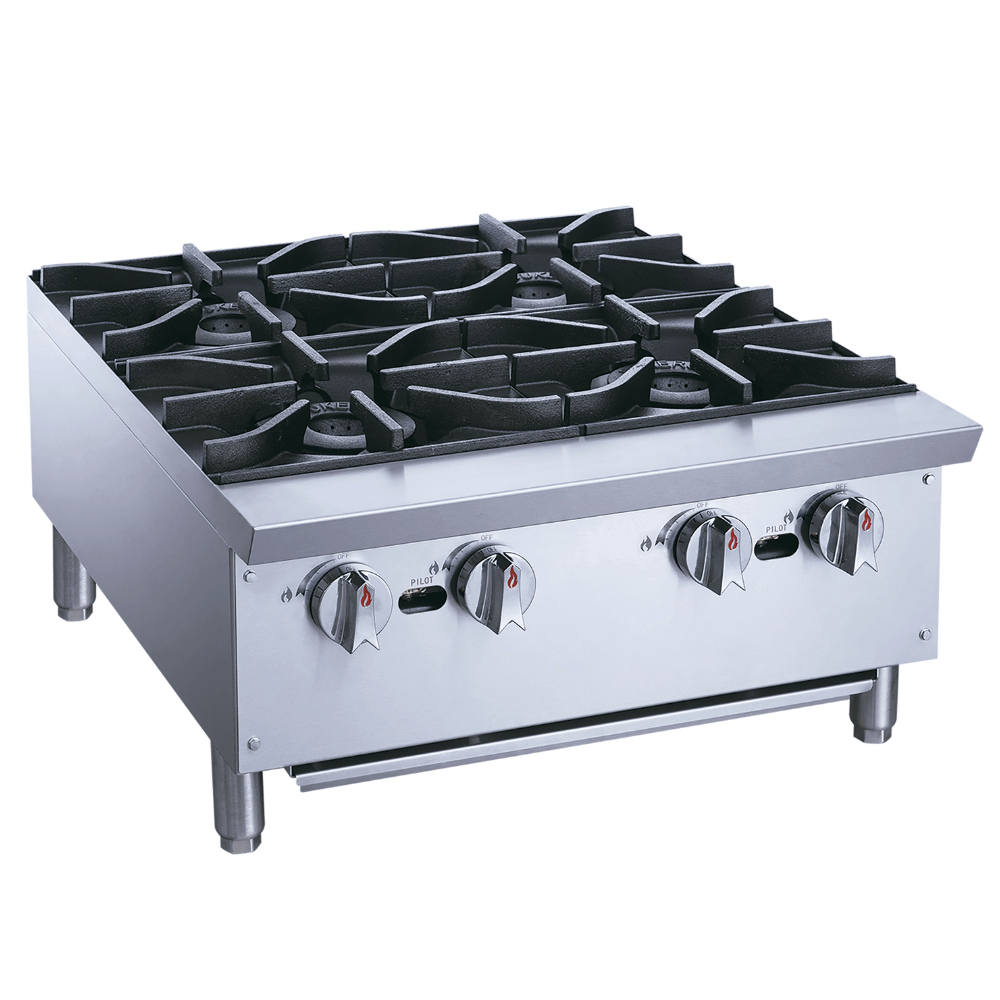 Migsa XRB-4-MG Parrilla Comercial Frente 61 cm 4 Parrillas Gas Acero Inoxidable Gris - - Migsa - King Star