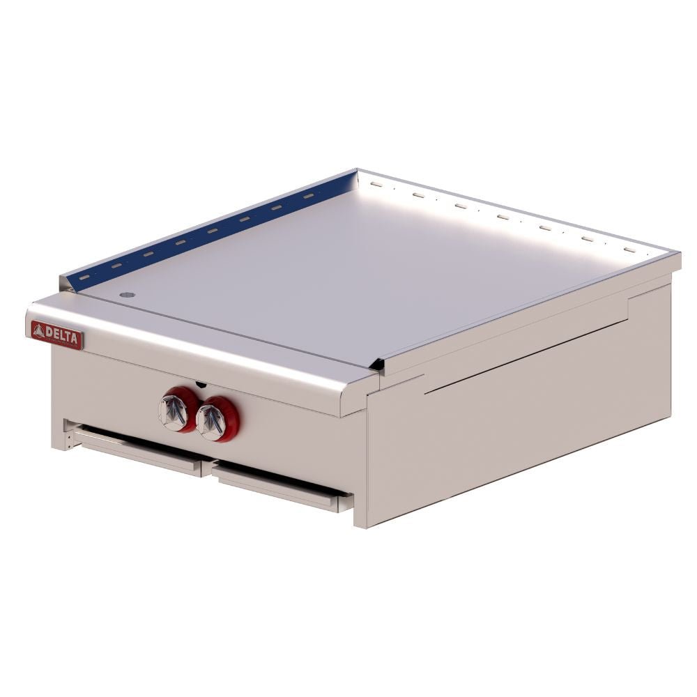 PLANCHA DELTA TY-62 | Plancha Teppanyaki Espectáculo | 61 cm | Gas | Recolector Grasa | Placa Acero | 1 Quemador Doble | Restaurante Asiático Teppanyaki | Restaurante Negocio Comida China Japonesa Arroz Platillos