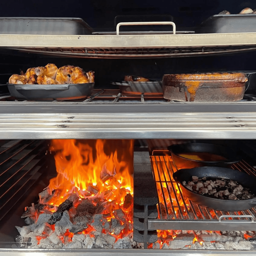 Pira 120 LUX SD/ED 120.108 Horno Vertical con Doble Puerta Extragrande para Carbon y Leña - - Migsa - King Star