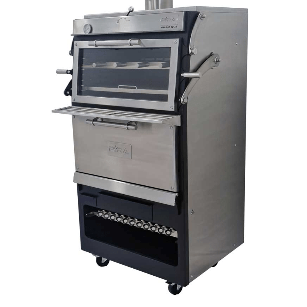 Pira 90 LUX SD/ED 170.102 Horno Vertical con Doble Puerta Extravagante para Carbon y Leña - - Migsa - King Star