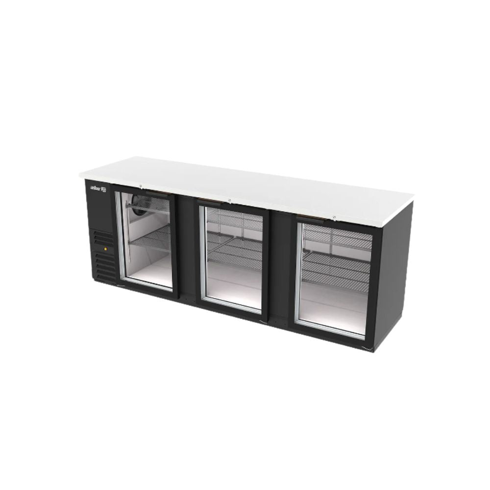 REFRIGERADOR ASBER ABBC-94G HC/SG-HC | Refrigerador Contra Barra | 3 Puertas | 6 Parillas | 34.4 Pies Cúbicos | Cerradura | Bar Restaurante Cervecería | Bar Restaurante Cervecería Bar Restaurante Cervecería Cocina Habitación Departamento Bebidas Cerveza
