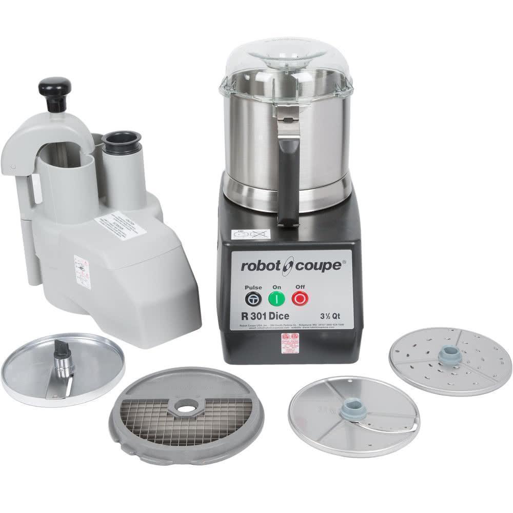 Robot Coupe R301 DICE ULTRA Procesador Alimentos Monofásico Cuchilla Lisa 2 HP - Procesadores Alimentos / Ralladores / Cortadores - Robot Coupe - King Star