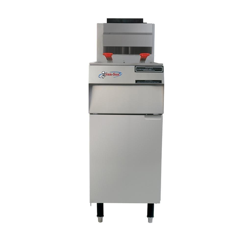 San-Son SS-35 Freidor Profesional Acero Inoxidable 3 Quemadores 2 Canastillas 19 Lts. - Freidores - San Son - King Star