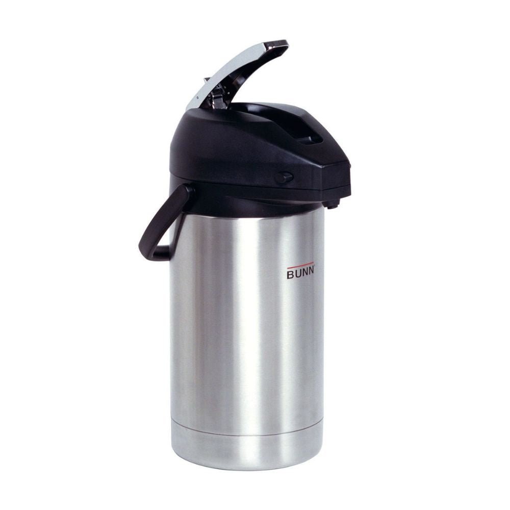 TERMO BUNN AIRPOT SST LA | Termo 3.0 Litros | Individual | Acero Inoxidable | Cafetería Gimnasio Profesional Mañana Desayuno Café Té Caliente Fresco Frío Temperatura
