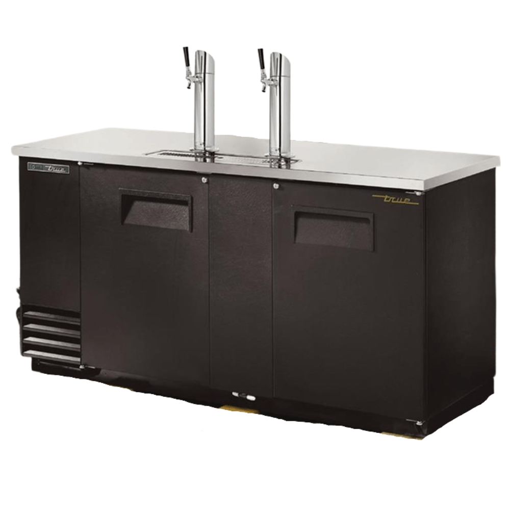 TRUE TDD-3-HC Enfriador Cerveza Con Dispensador 2 Puertas Solidas Negro - - True - King Star