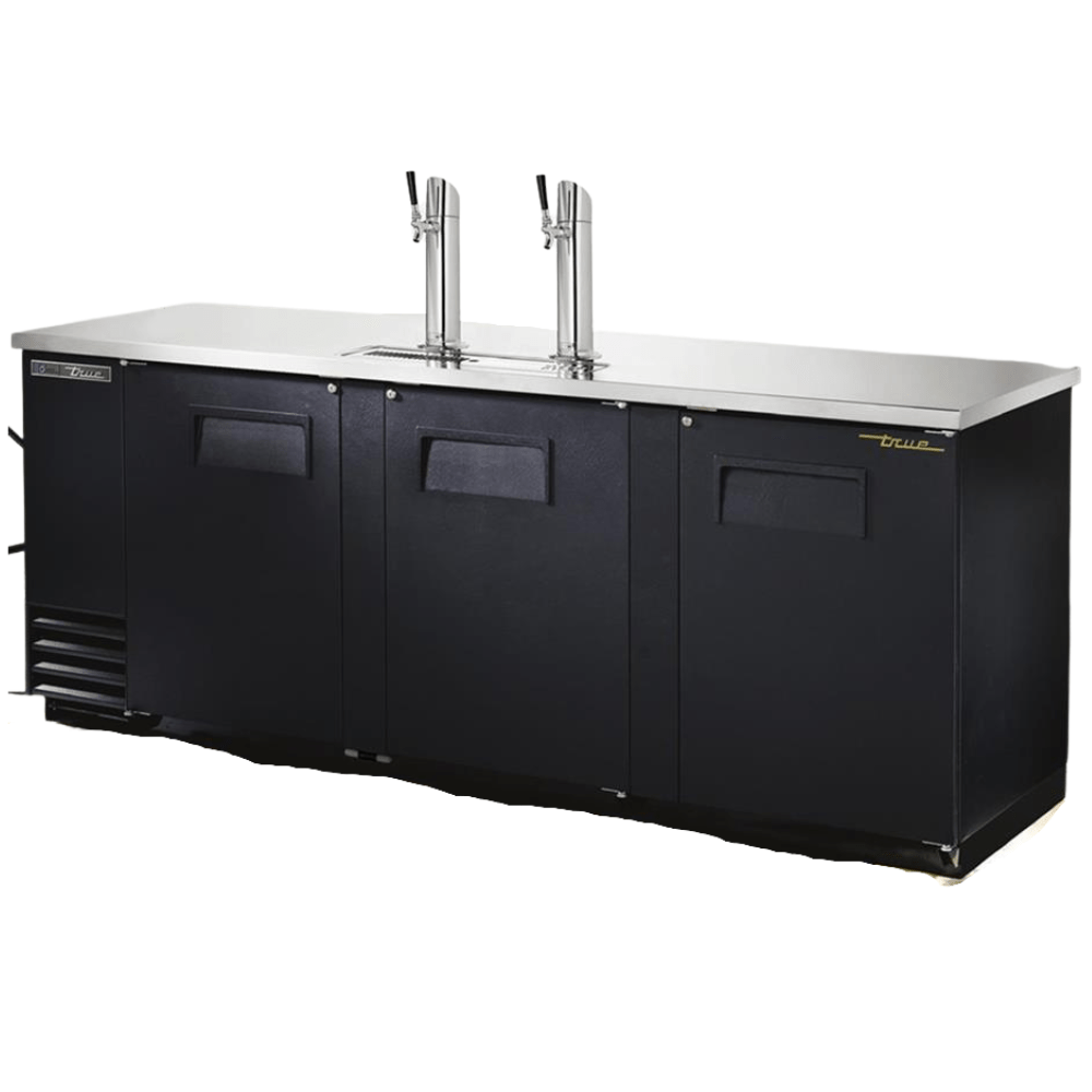 TRUE TDD-4-HC Enfriador Cerveza Con Dispensador 3 Puertas Solidas Negro - - True - King Star