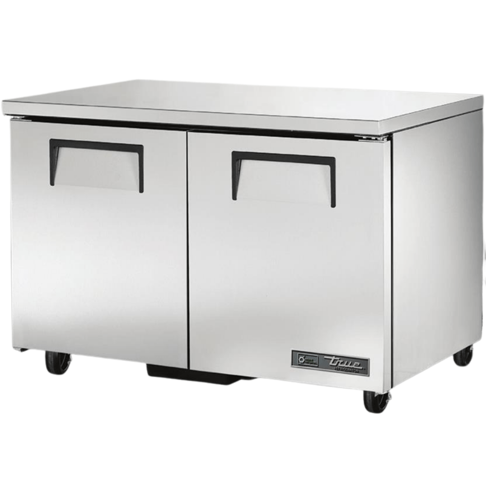 TRUE TUC-48-HC Mesa Refrigerada Bajo Barra 2 Puertas Solidas Acero Inoxidable Gris - - True - King Star