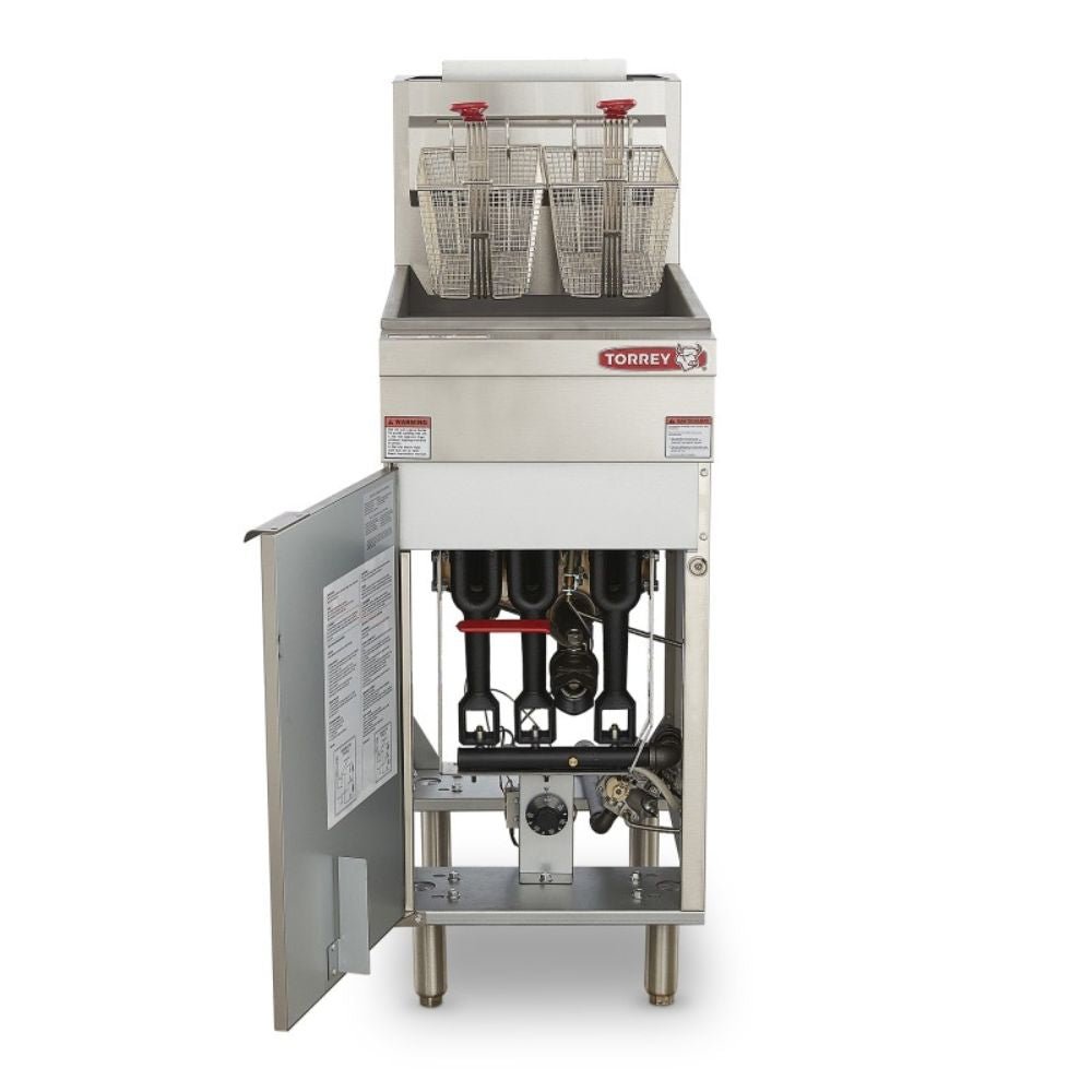 Torrey FRT-15G CQFRG015028 Freidora Gas 2 Canastillas 15 Litros Acero Inoxidable - - Torrey - King Star