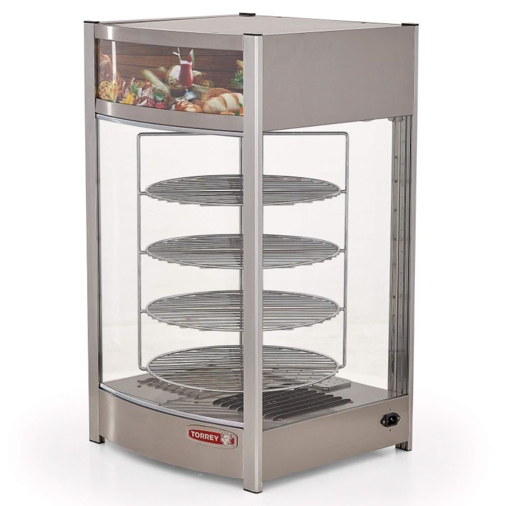 Torrey Vcg-46/97 Cvvcm046001 Vitrina Caliente Pizza Multinivel Giratoria 360 46 cm - Vitrinas Calientes - Torrey - King Star