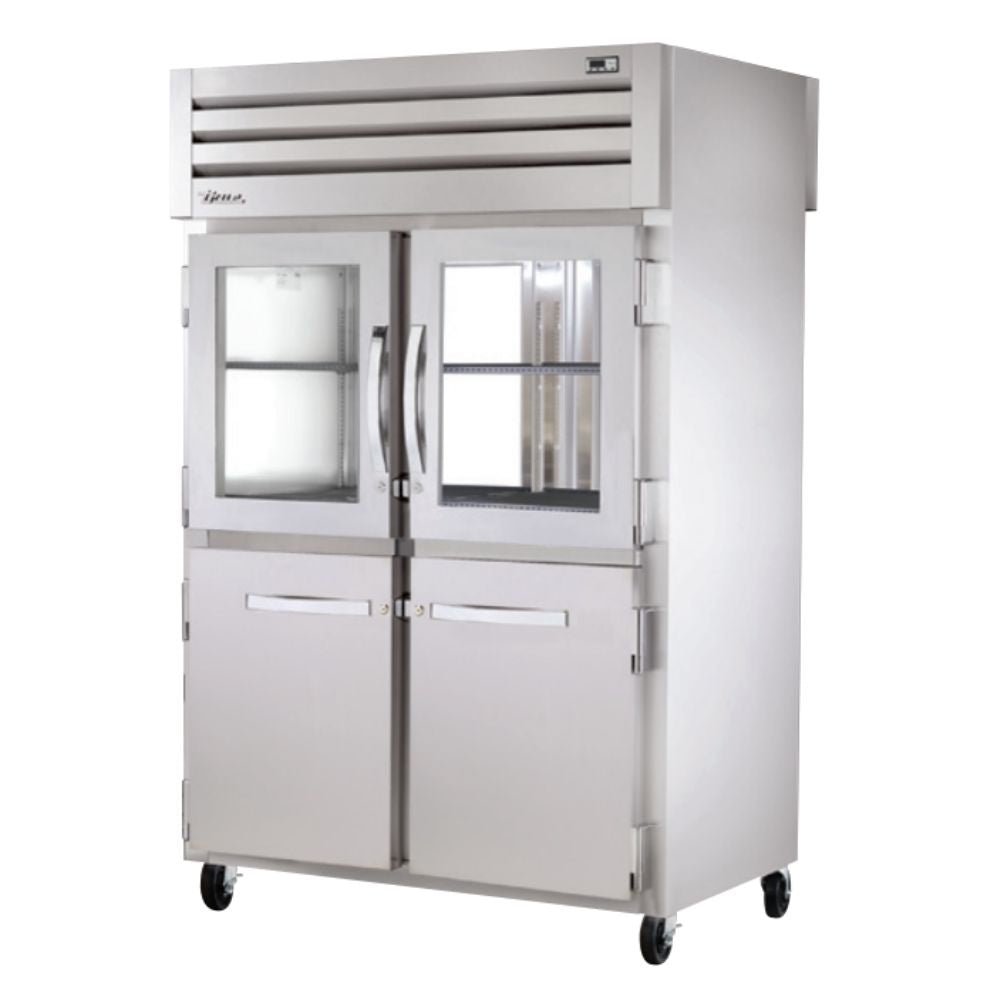 True STA2RPT-2HG/2HS-2G-HC Frigorifico Vertical 2 Medias Puertas Cristal 2 Medias Puertas Solidas 3 Parrillas - - True - King Star