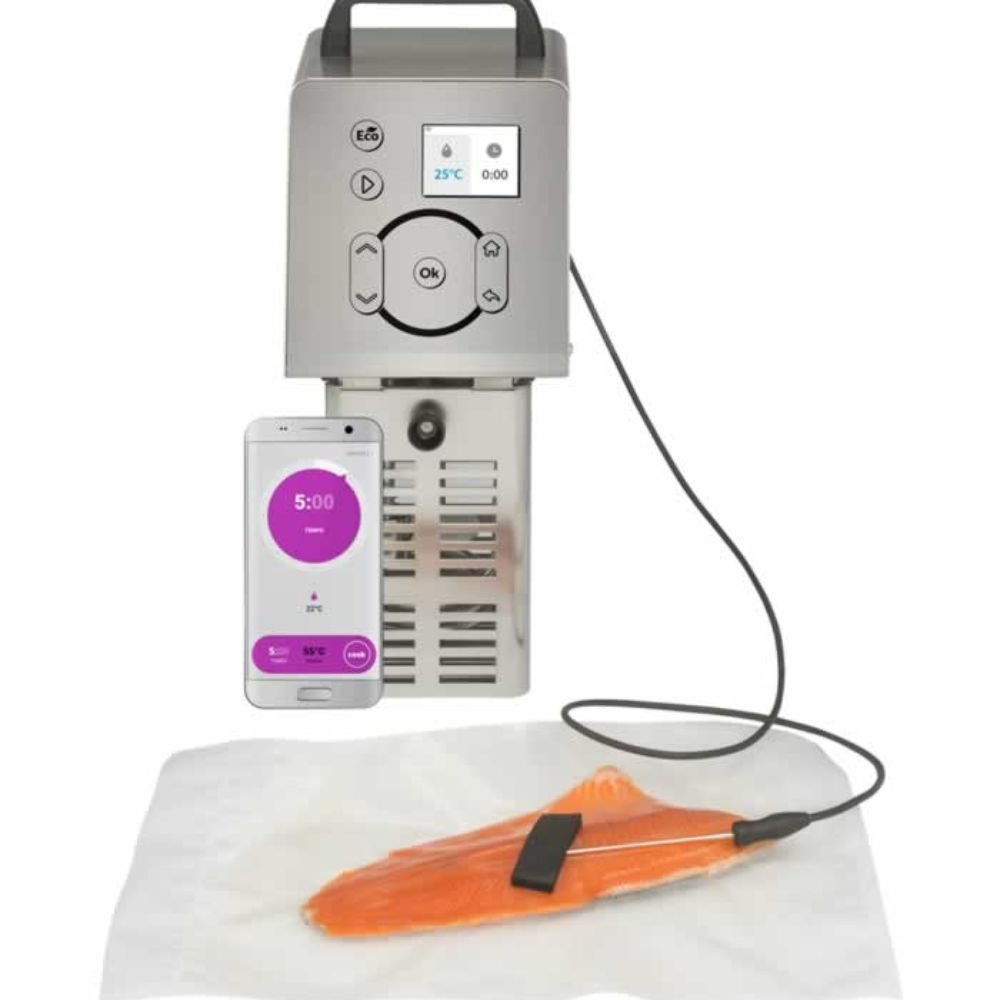 TERMOCIRCULADOR BESSER VACUUM Vacook Wifi | Termocirculador Sous-Vide Cocinar Al Vacio | Cocina Alimentos Restaurante Hogar Pqueñas Porciones