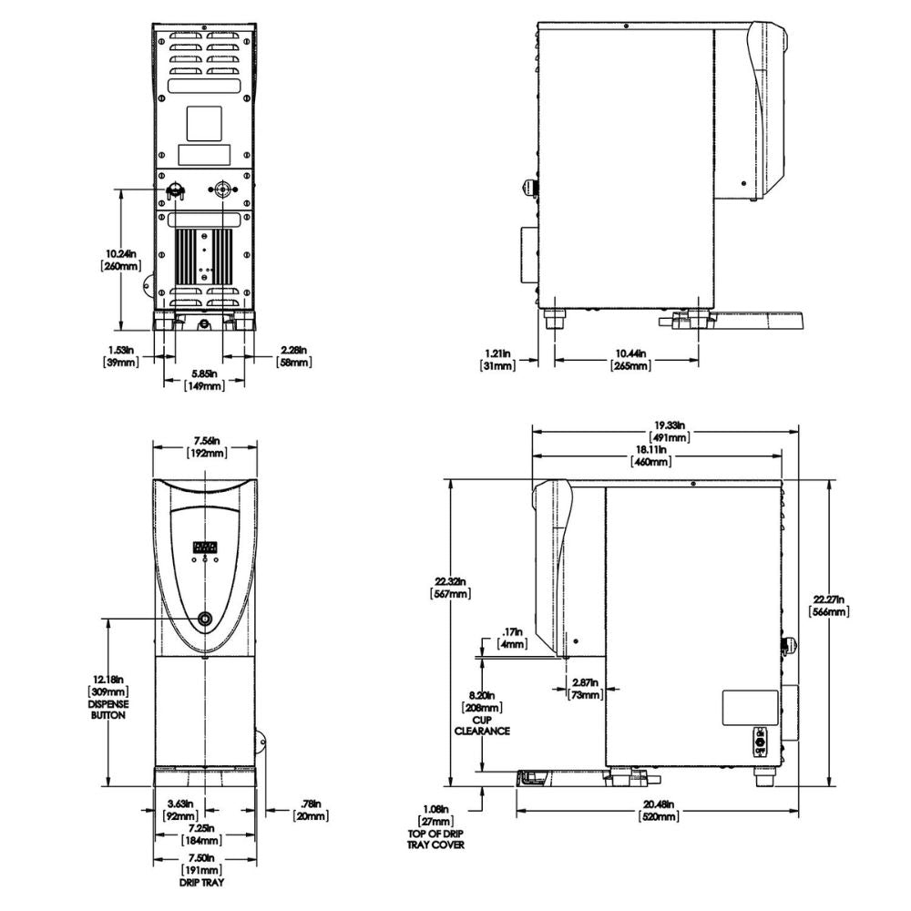 Bunn H3X, ELEMENT 120V 1800W Dispensador Agua Caliente para Sala de Juntas Oficina Cafeterías Restaurantes Establecimiento Cocina Comedor Negocio Bebidas Bar. King Star. Envíos seguros a todo México. Cotiza hoy mismo.