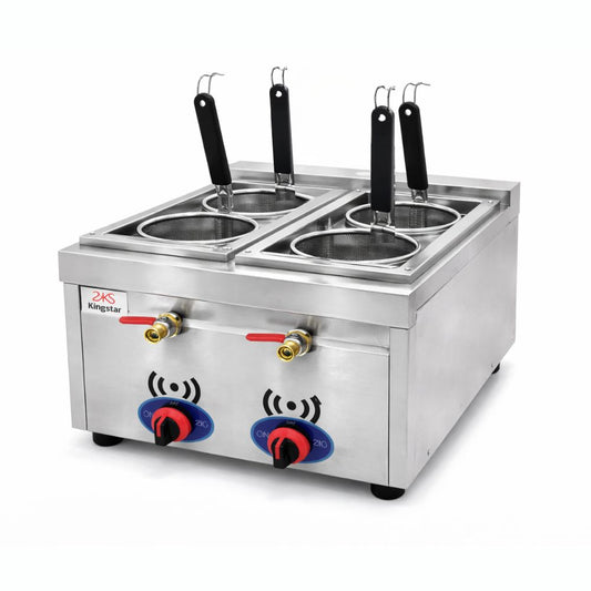 COCEDOR KINGSTAR CPSKG | Cocina de Pasta Sobremesa | Gas | Restaurante Comida Rápida Cocedor Restaurante Industrial Banquetes Calentar Preparación Alimentos Cocer Hervir Bascular Enfriar Hostelería