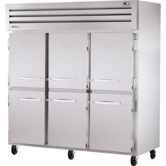 CONGELADOR TRUE STG3F-6HS-HC | Congelador Vertical | 6 Medias Puertas Solidas | Acero Inoxidable Aluminio | Restaurante Cocina Industrial Comercial Supermercado Tienda Abarrotes Cocina Restaurante Industrial Comedor Tienda de Convivencia Cremeria Carniceria Congelar