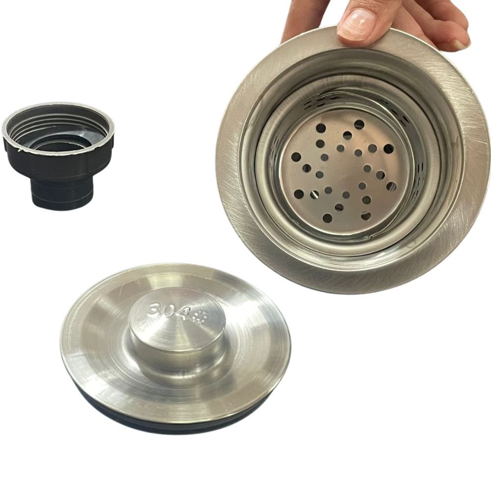 CONTRA King Star CONTRAD23 | Contra de Canasta para Tarja | Acero Inoxidable | Lavamanos Fregaderos | Contra canasta Restaurante Cocina Industrial Accesorios Para Fregadero Tarja Desalojo del Agua Impedimento de paso a Desperdicios