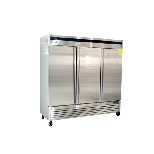 CRT CVC713P Congelador Vertical 3 Puertas Solidas Acero Inoxidable - Refrigeradores - CRT - King Star