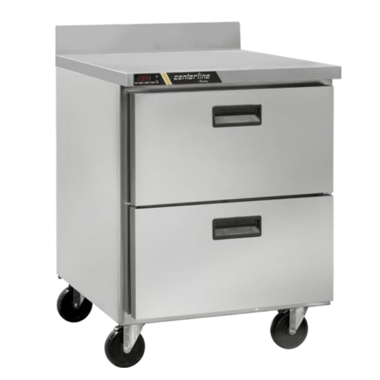 Centerline CLUC-27R-DW-WT Refrigerador Bajo Barra Cubierta Mesa de Trabajo -  - Centerline - King Star