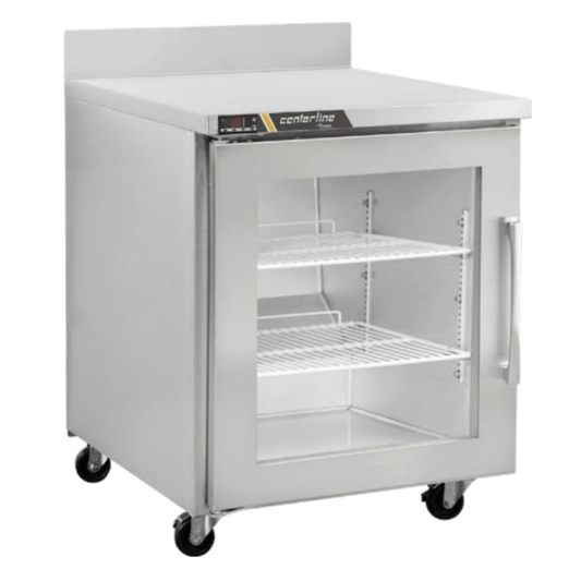 Centerline CLUC-27R-GD-WTR 27" Refrigerador Bajo Barra Cubierta Mesa de Trabajo Puerta Cristal Abertura Derecha -  - Centerline - King Star