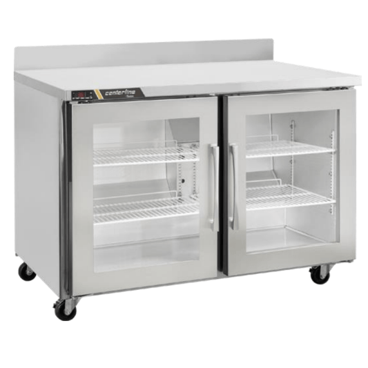 Centerline CLUC-36R-GD-WTLL Refrigerador Bajo Barra Puertas Cristal Mesa de Trabajo Abertura Izquierda -  - Centerline - King Star